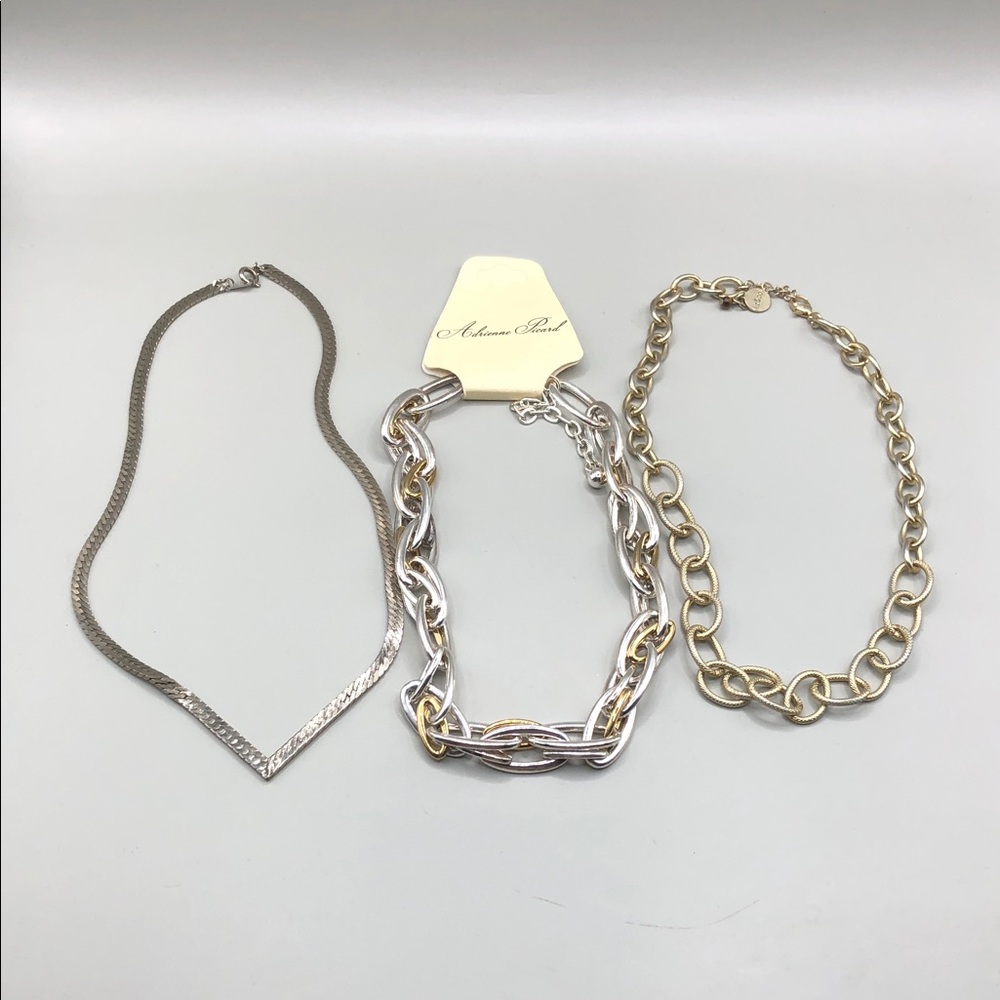 90's vintage timeless trendy chain jewelry bundle Avon Liz & Co Adrienne Picard